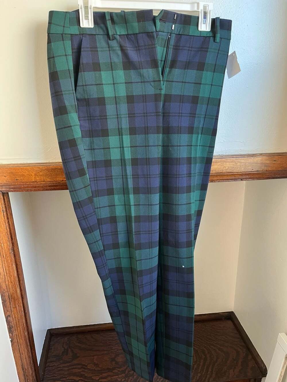 J.Crew Ruby Full-Length Pant in Black Watch Tartan Plaid